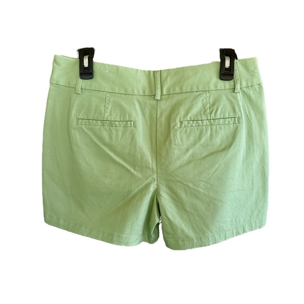 ANN TAYLOR LOFT, NWOT, THE RIVIERA SHORT. GREEN, FLAT FRONT, BELT LOOPS. SIZE 4 - Picture 4 of 8